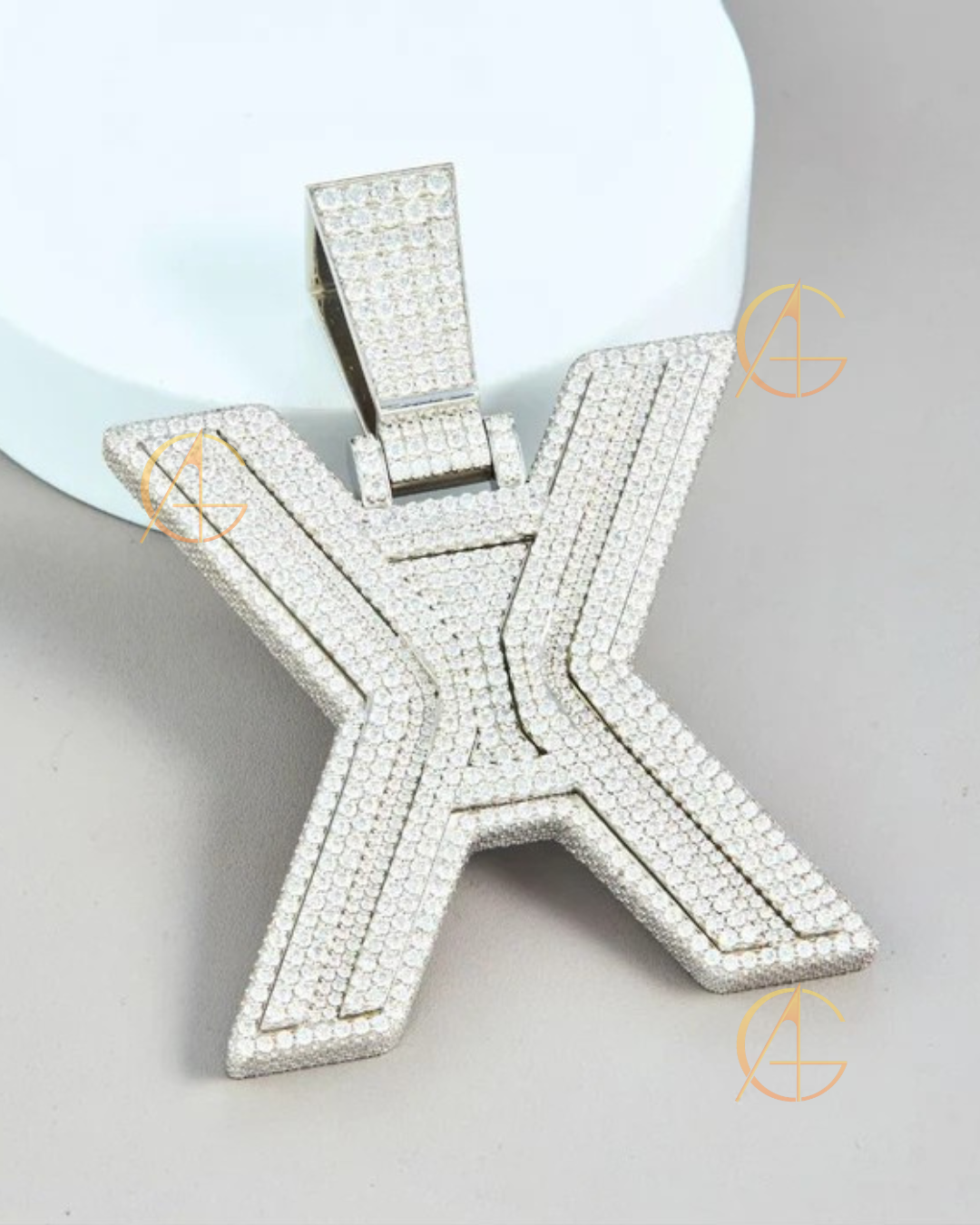 Custom Moissanite Wing Pendant VVS Diamond Jewelry by Auren