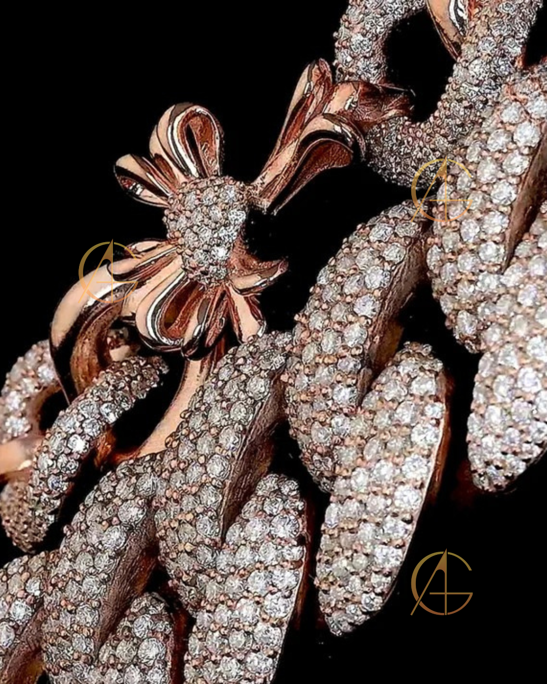 Luxury Custom Moissanite Diamond Cuban Chain for Men by Auren