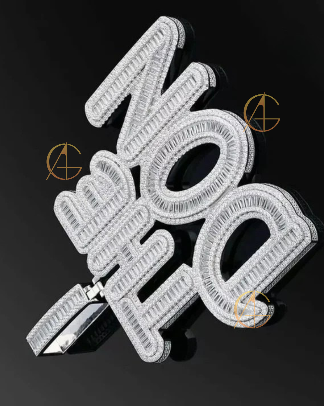 Hot Sale Iced Out Name Pendant - Custom Moissanite Hip Hop Necklace by Auren