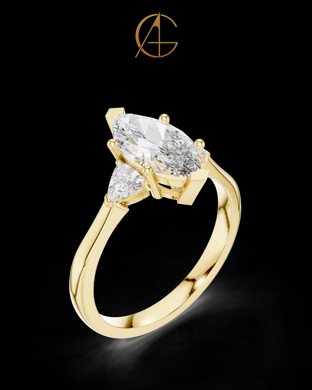 2.50 CT Delight Moissanite Marquise Cut Diamond Ring For Every Day