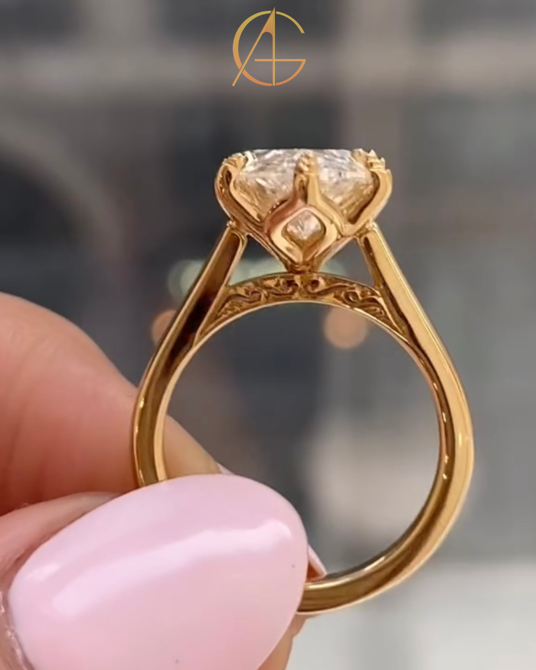 2.00 TCW Elegant Marquise Cut Moissanite Diamond Solitaire Engagement Ring