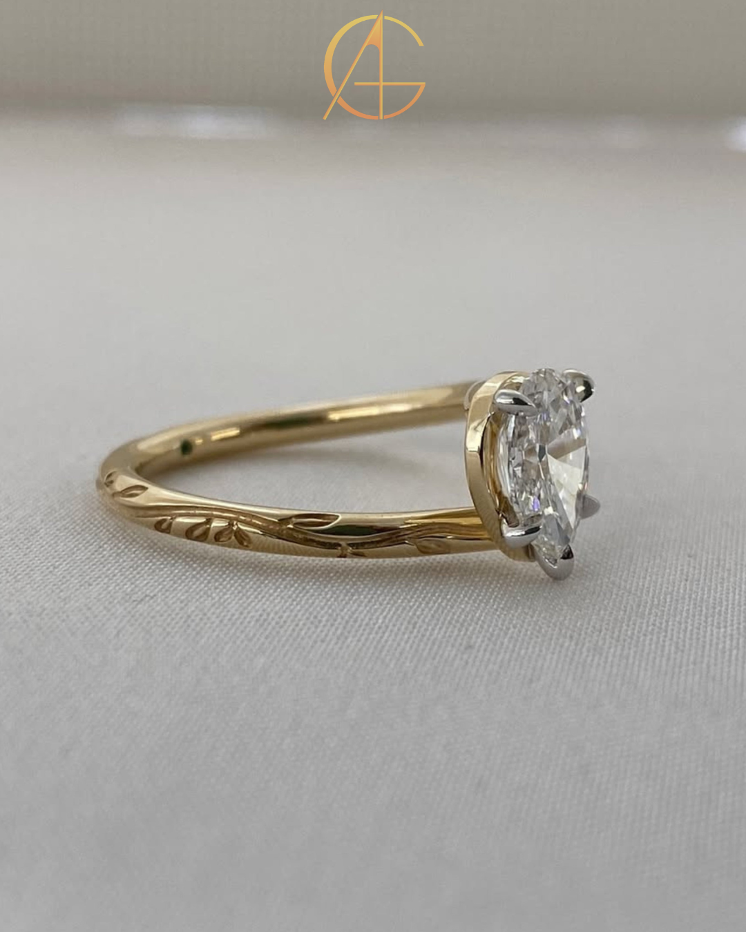 1.75 TCW Dazzling Moissanite Oval Cut Solitaire Diamond Engagement Design Ring