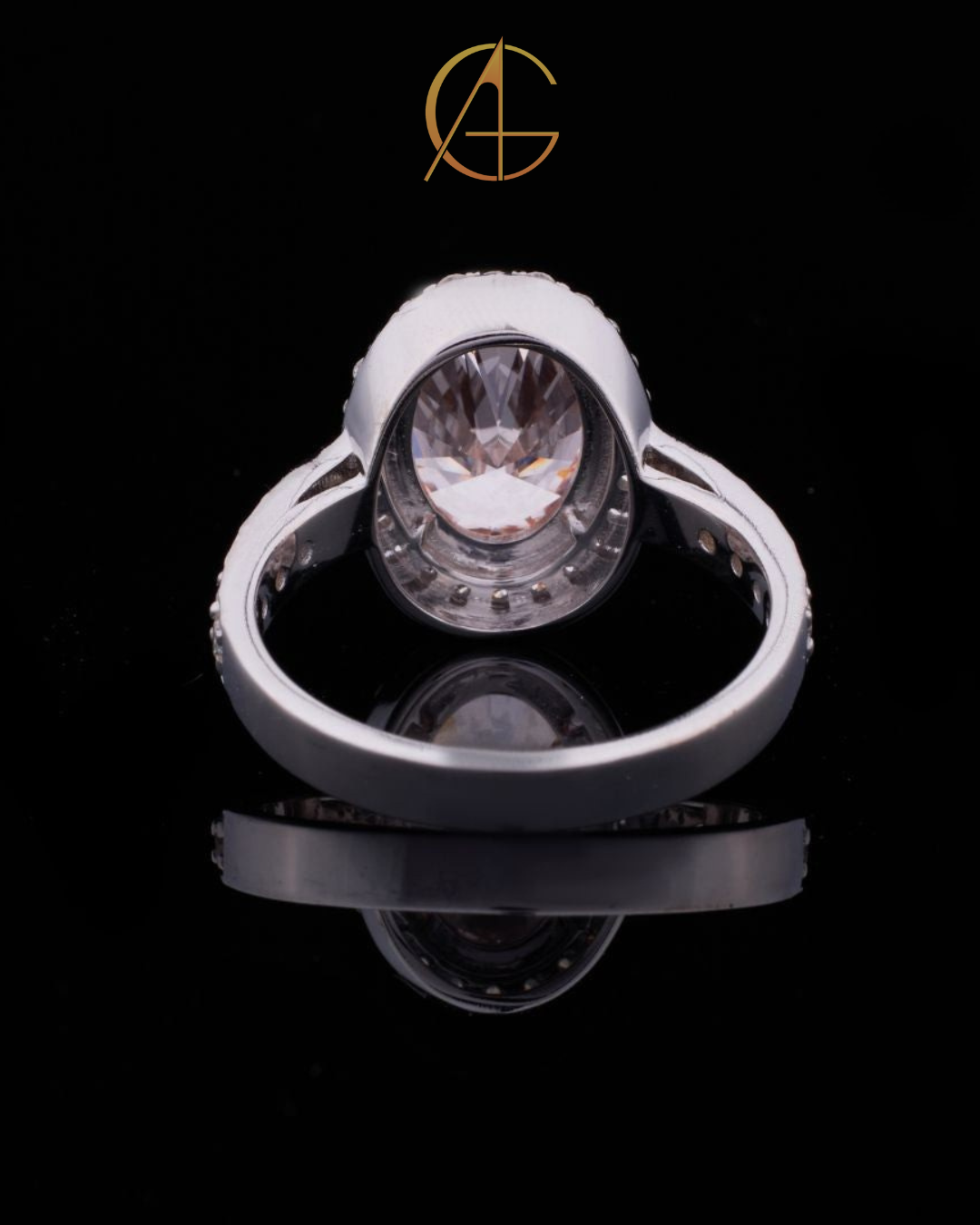 3.00 CT Charming Fancy Vivid Pink Oval Cut Moissanite Diamond Classic Engagement Ring for Her