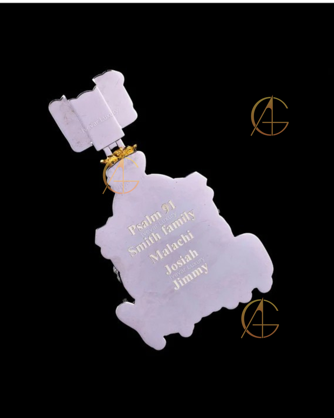 Hiphop Custom Moissanite Pendant Pass Diamond Tester Iced Out Letter Name Moissanite Pendant by Auren
