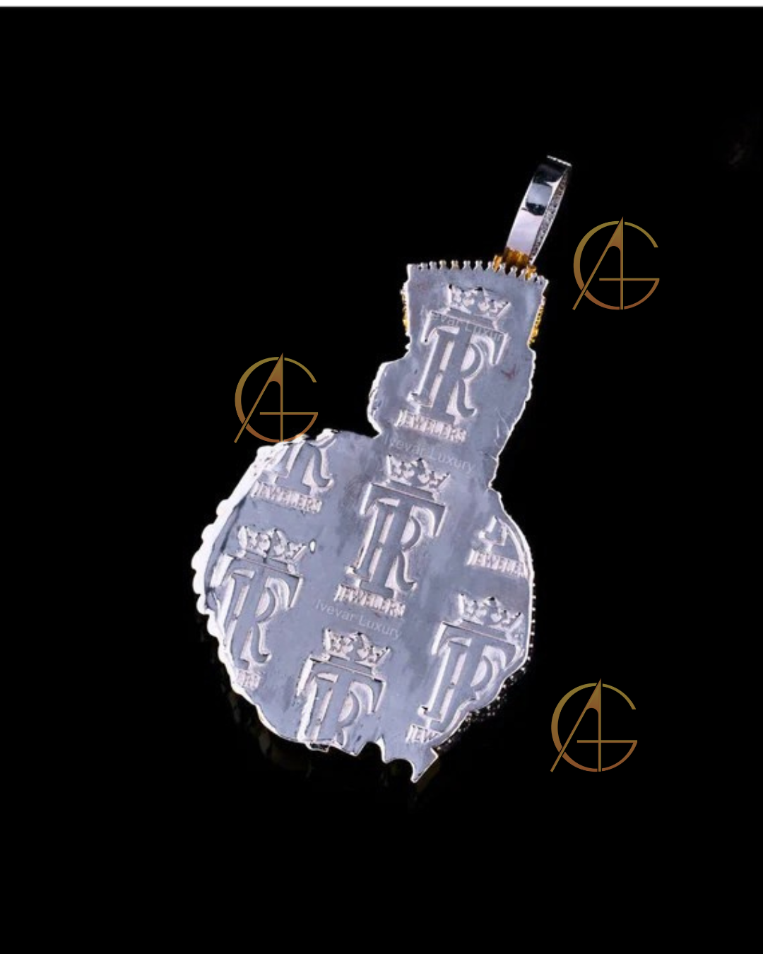 925 Silver Moissanite Pendant Custom Diamond Necklace By Auren