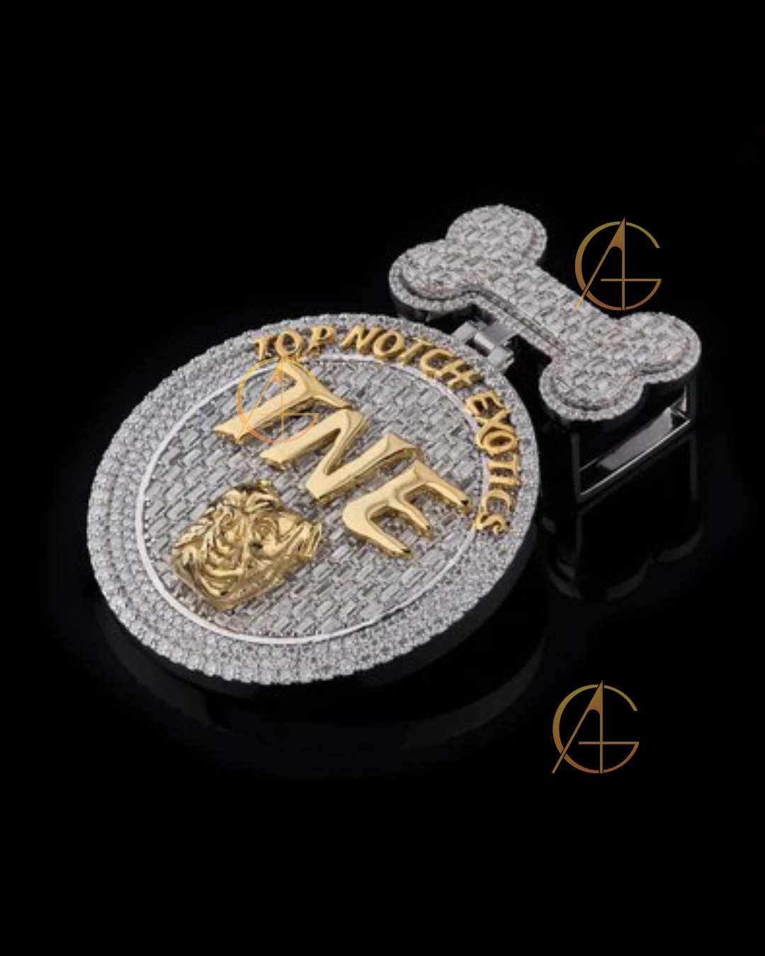 Elegant Custom Moissanite Diamond Pendant Jewelry By Auren