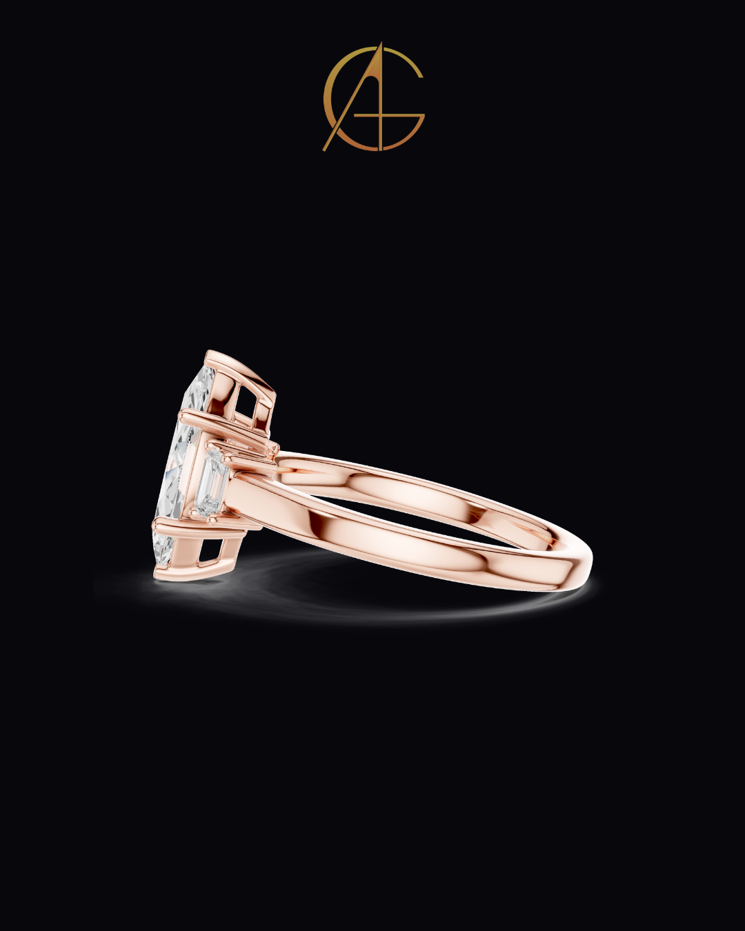 1.50 CT Unique Moissanite Marquise Cut Diamond Ring For Perfect Mood