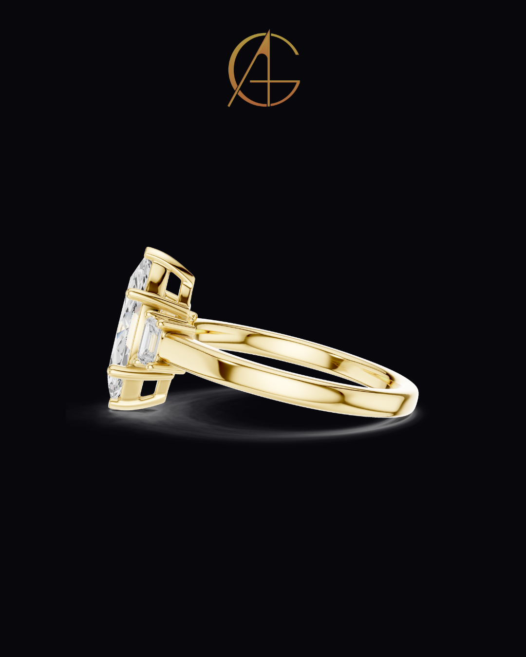 1.50 CT Unique Moissanite Marquise Cut Diamond Ring For Perfect Mood