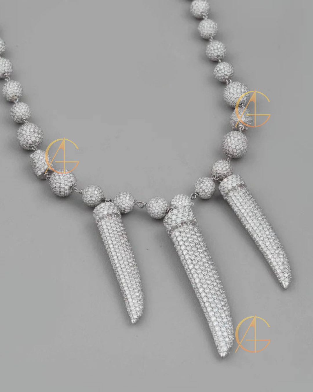 Premium Custom Cuban Chain with Moissanite Diamonds by Auren