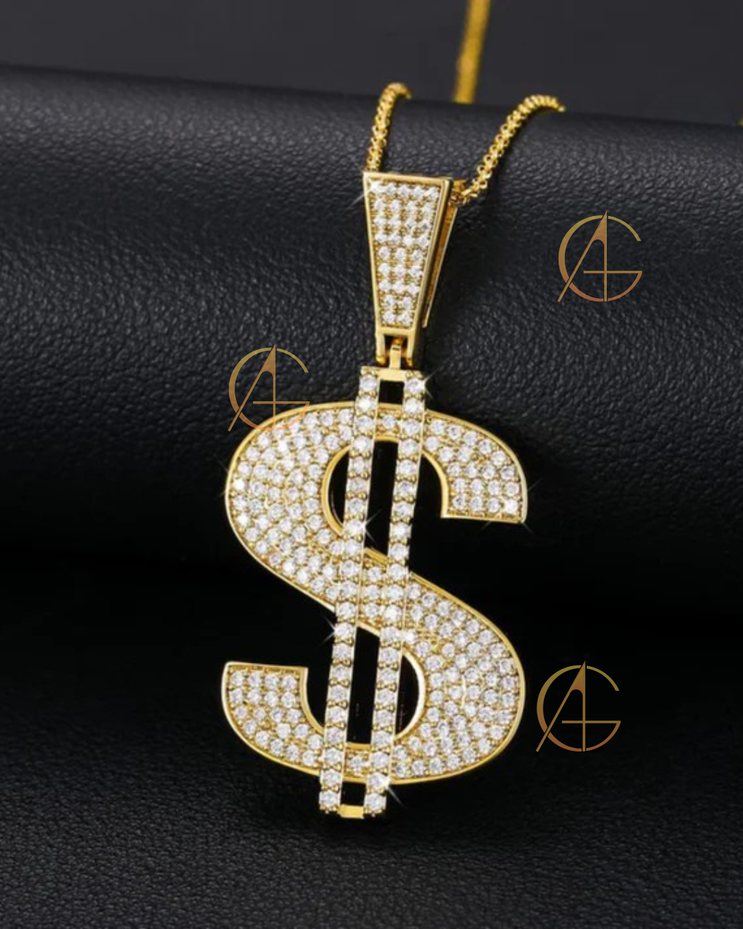 Men's Iced Out Name Necklace - 925 Silver and Gold Custom Moissanite