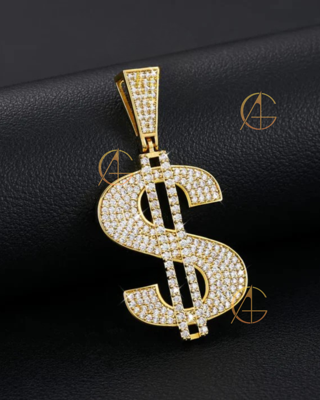 Men's Iced Out Name Necklace - 925 Silver and Gold Custom Moissanite