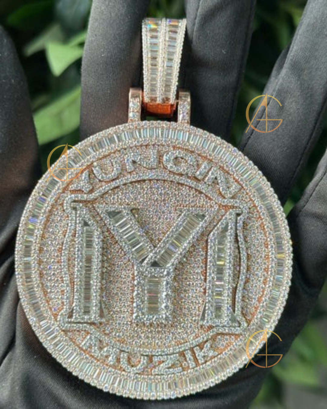 Luxury Halo Necklace - Handmade Moissanite Diamond Pendant Gift