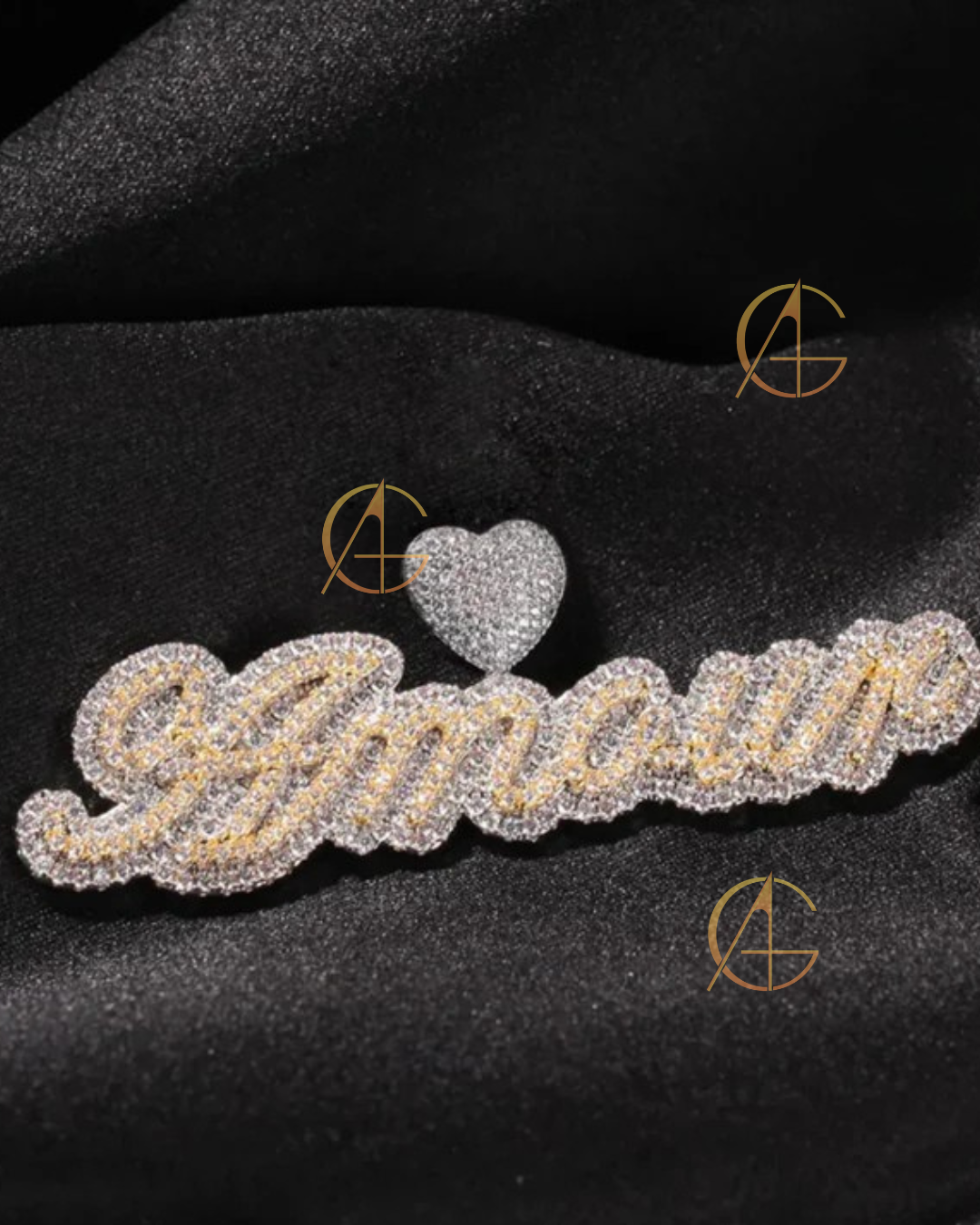 Personalized Hip Hop Pendant - 925 Silver/Gold Moissanite Diamond Name Necklace