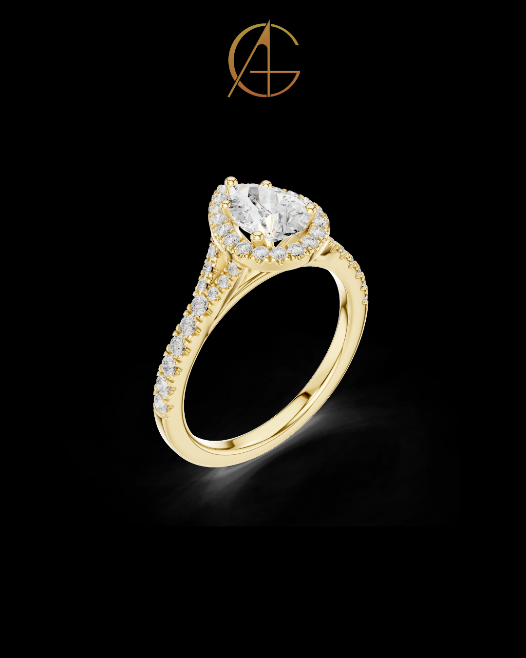 1.00 CT Inspiring Moissanite Pear Cut Diamond Ring For Soft Day