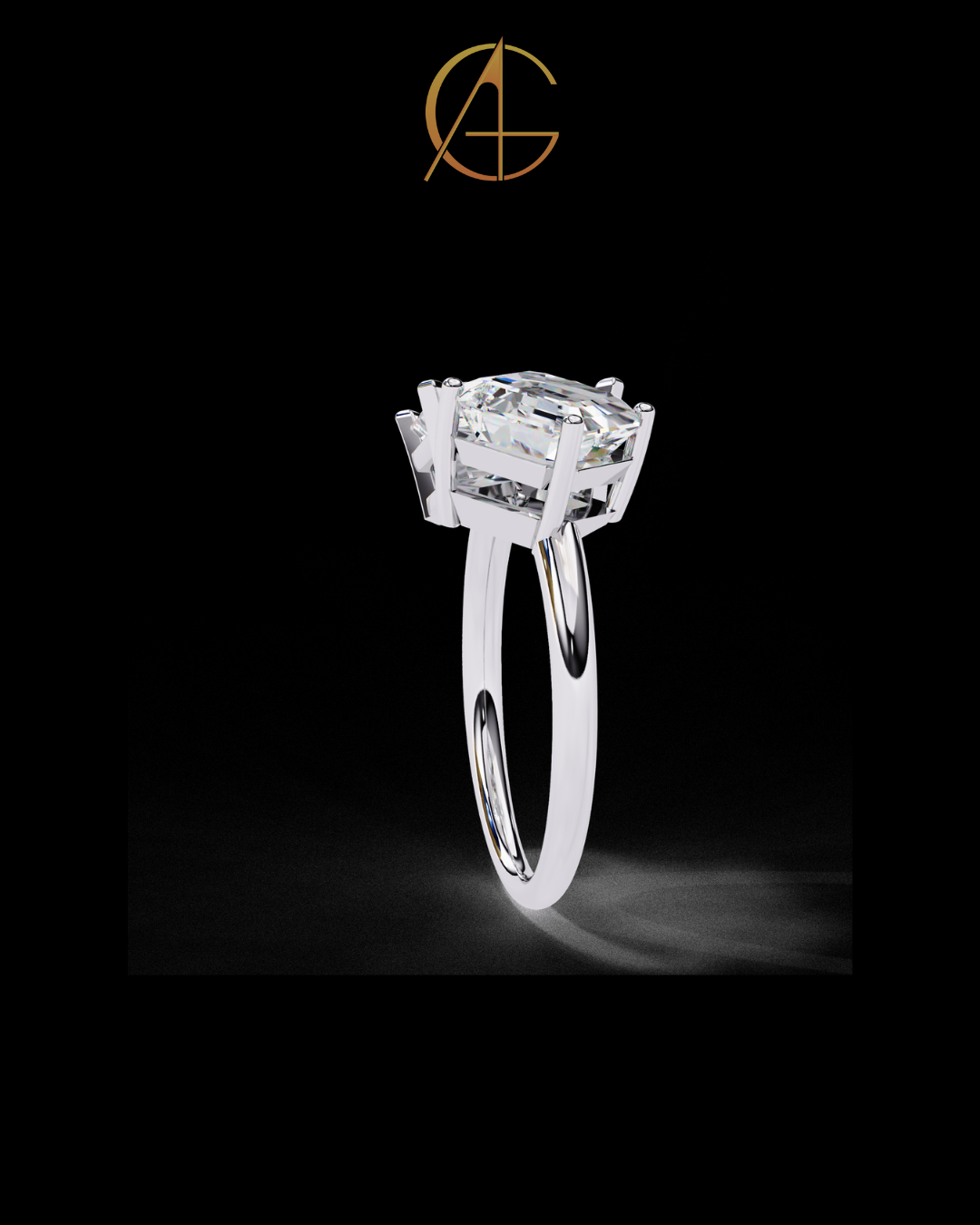 5.50 TCW Feminine Toi Moi Radiant & Radiant Cut Moissanite Diamond Ring High Quality Design