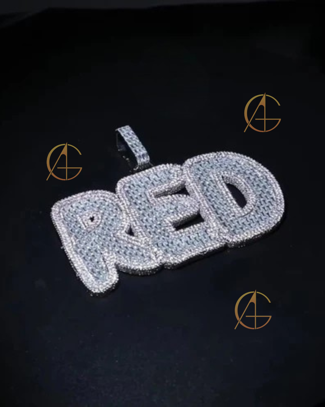 Hip Hop Moissanite Pendant Bling Bling Luxury Iced Out Jewelry Custom Pendant Custom Silver Diamond Letter Charm For Necklace by Auren
