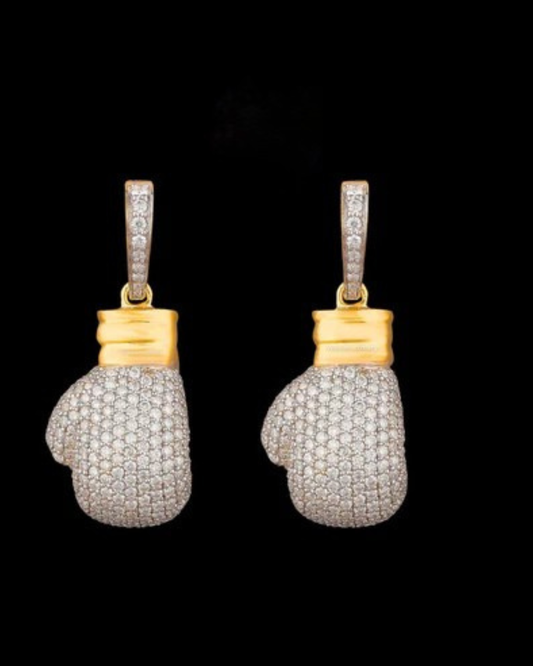 Custom Moissanite Diamond Boxing Gloves Pendant 925 silver by Auren
