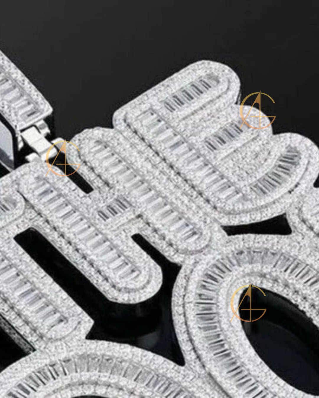 Hot Sale Iced Out Name Pendant - Custom Moissanite Hip Hop Necklace by Auren