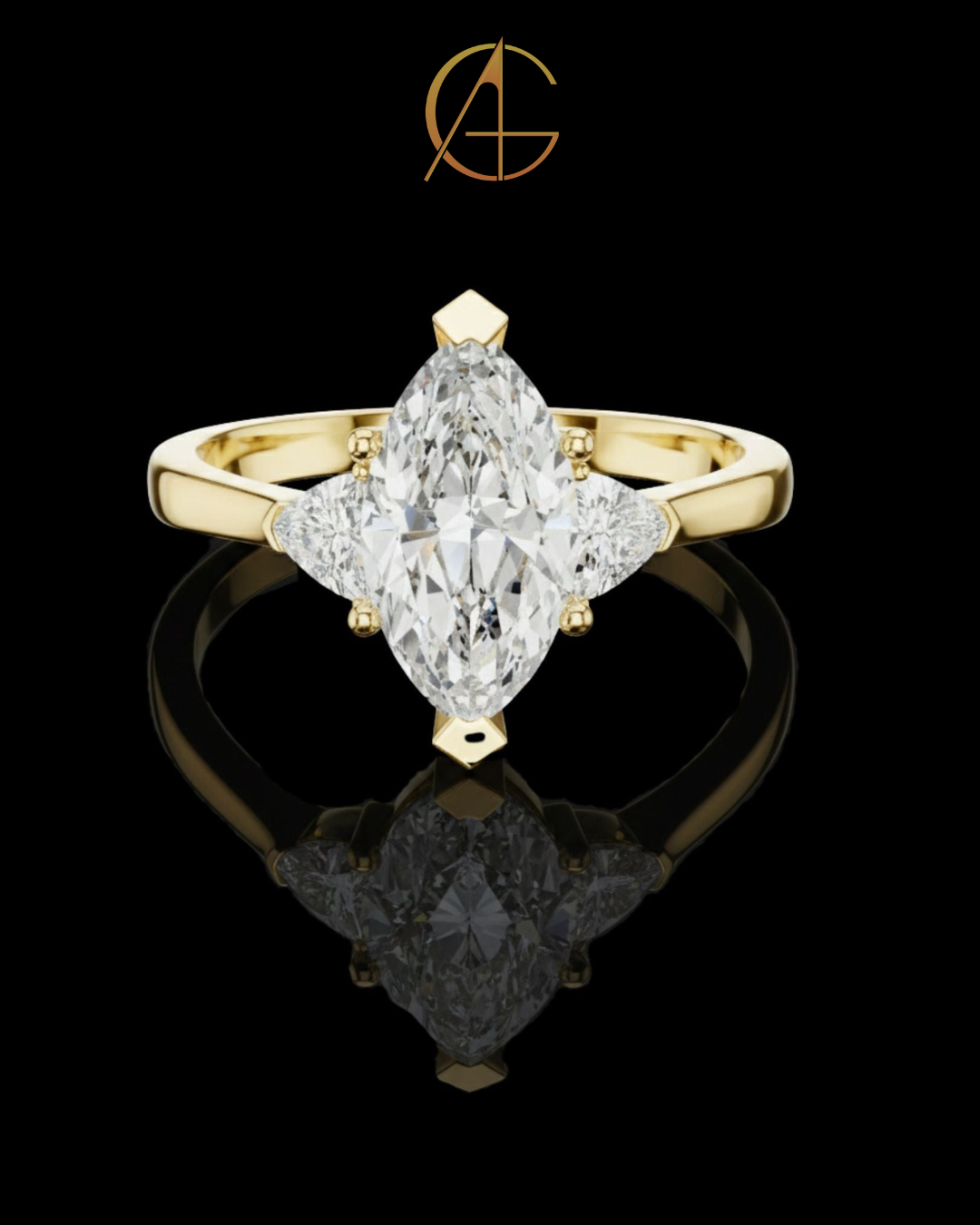 2.50 CT Delight Moissanite Marquise Cut Diamond Ring For Every Day