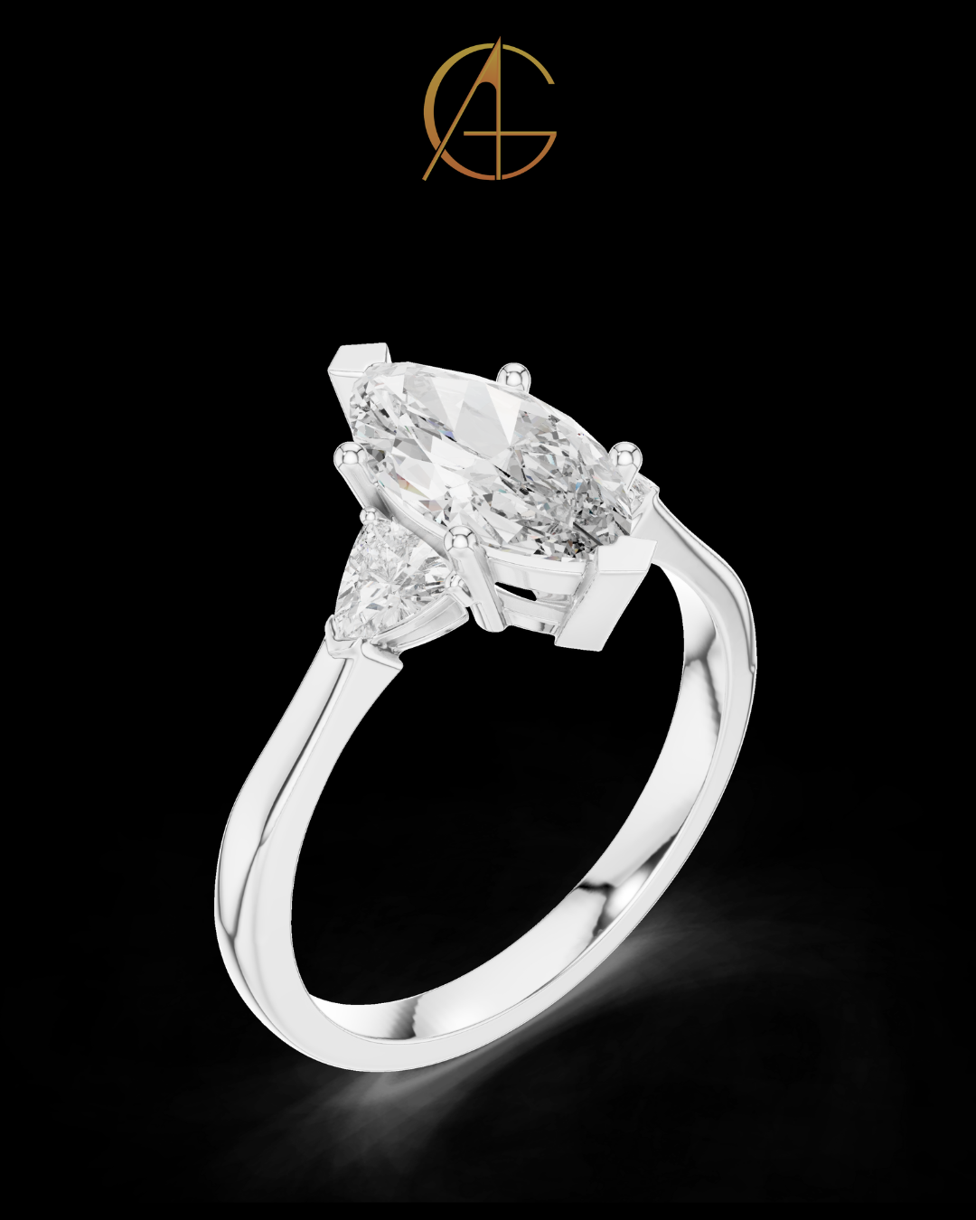 2.50 CT Delight Moissanite Marquise Cut Diamond Ring For Every Day