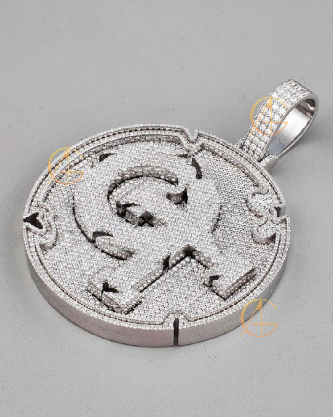 Personalized Hip Hop Jewelry - VVS Moissanite Diamond Letter Gift