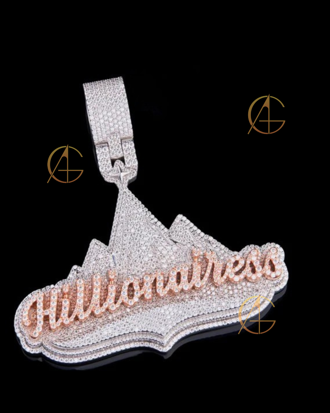 VVS1 Clarity Moissanite - Handmade Hip Hop Pendant by Auren