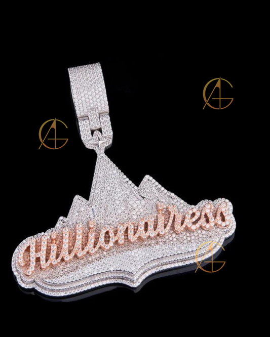 VVS1 Clarity Moissanite - Handmade Hip Hop Pendant by Auren