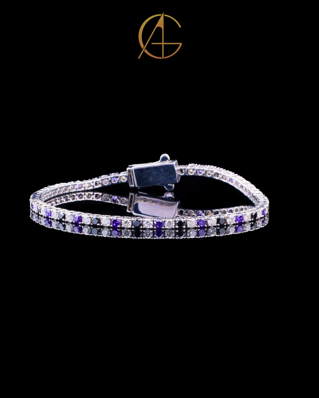 Royal Spark Moissanite Diamond Bracelet Crafted for Timeless Elegance By Auren Gems