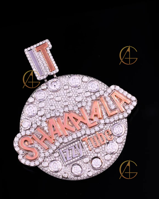 Designer Moissanite Pendant Jewelry - Elegant Custom Necklace for Men