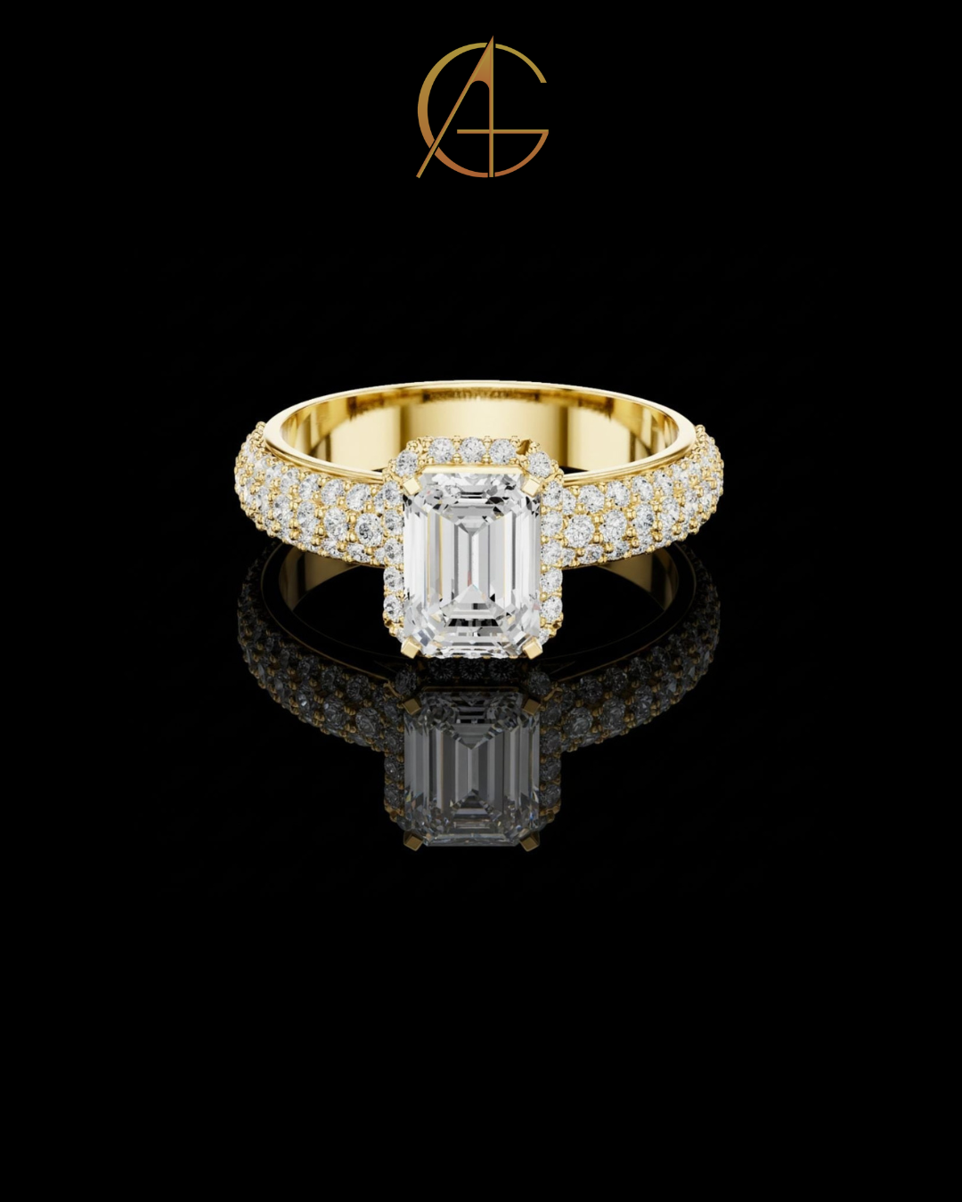 1.00 CT Desire Moissanite Emerald Cut Ring For Every Occasion
