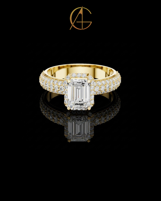 1.00 CT Desire Moissanite Emerald Cut Ring For Every Occasion