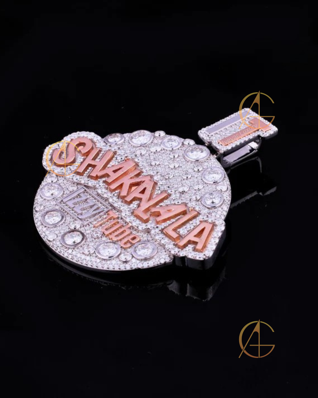 Designer Moissanite Pendant Jewelry - Elegant Custom Necklace for Men