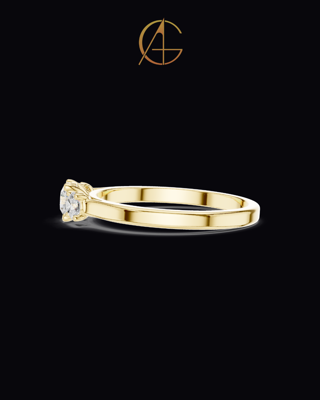 0.30 CT Timeless Union Three Moissanite Round Diamond Band with Brilliant Radiance