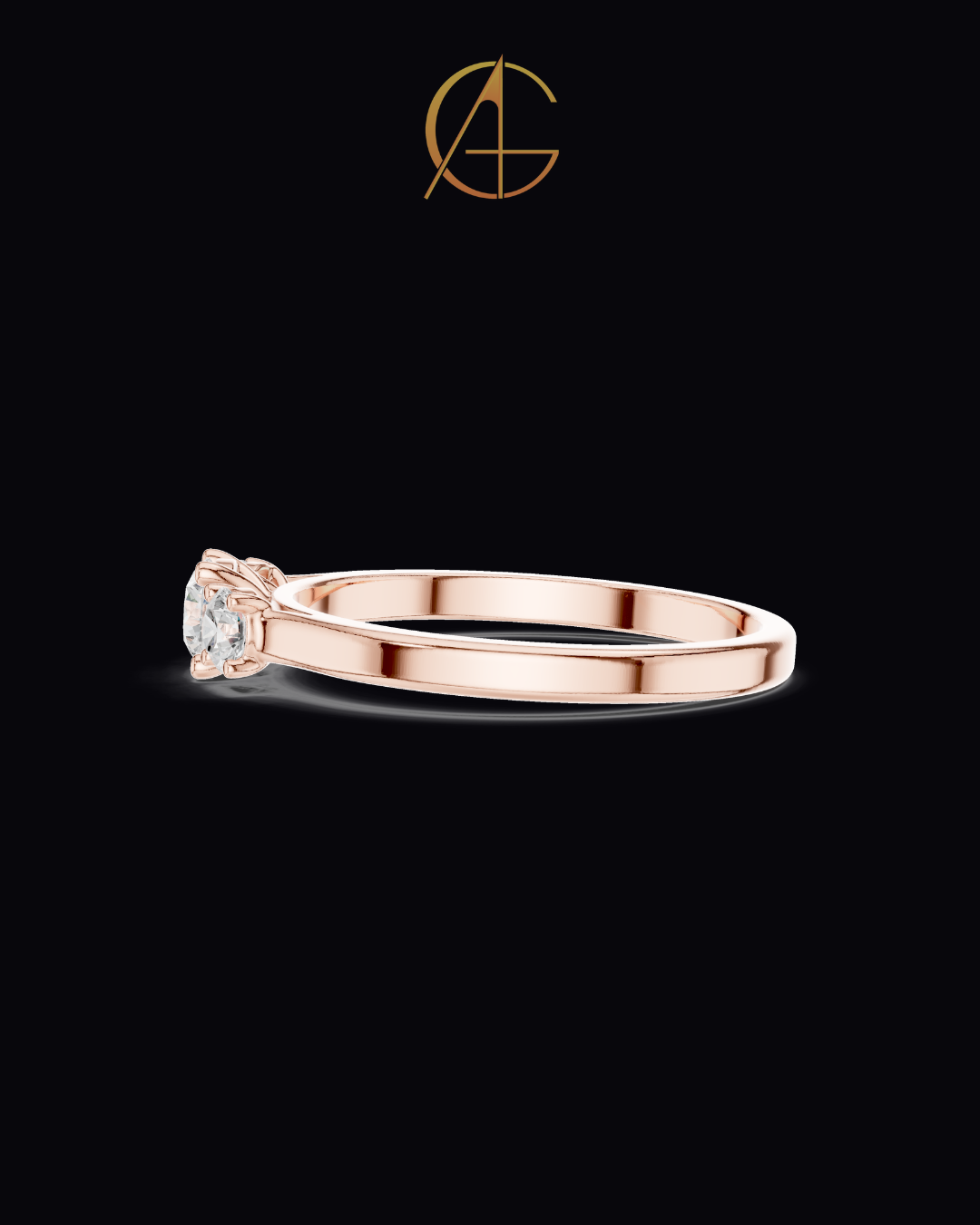 0.30 CT Timeless Union Three Moissanite Round Diamond Band with Brilliant Radiance