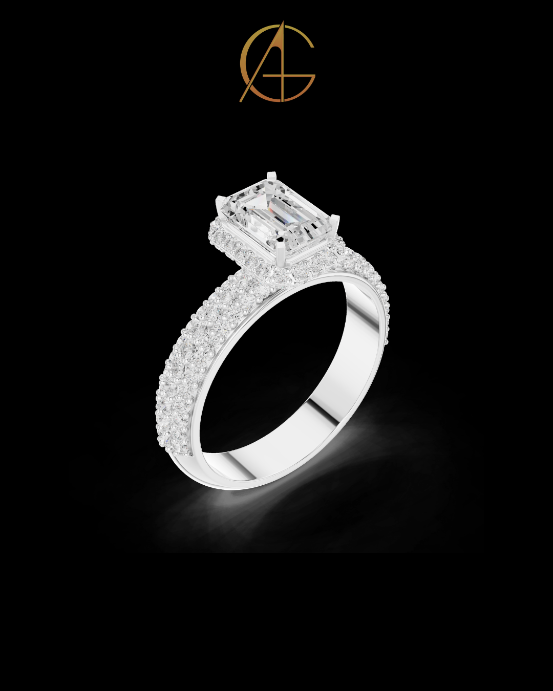 1.00 CT Desire Moissanite Emerald Cut Ring For Every Occasion