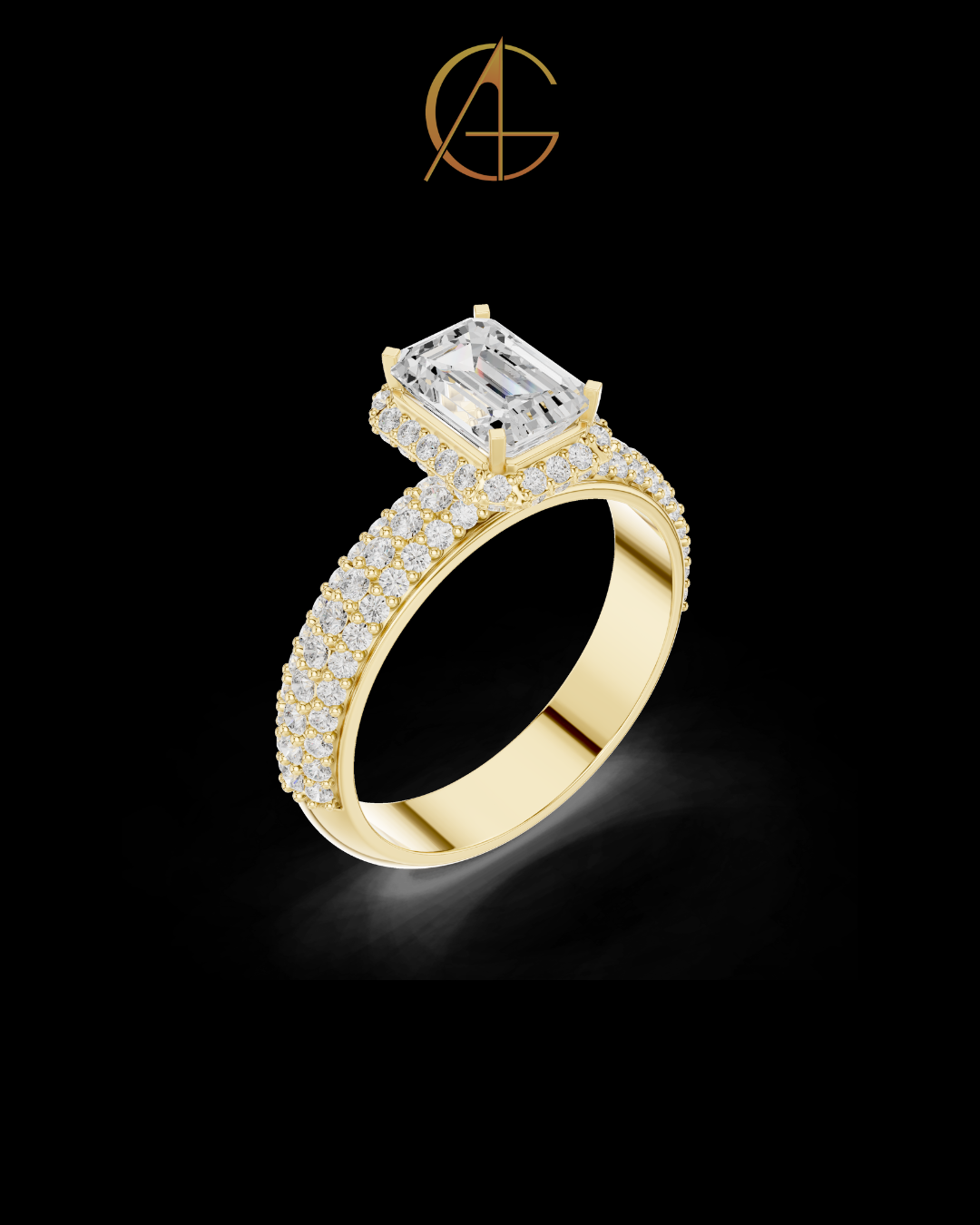 1.00 CT Desire Moissanite Emerald Cut Ring For Every Occasion