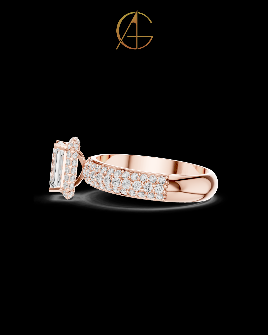 1.00 CT Desire Moissanite Emerald Cut Ring For Every Occasion
