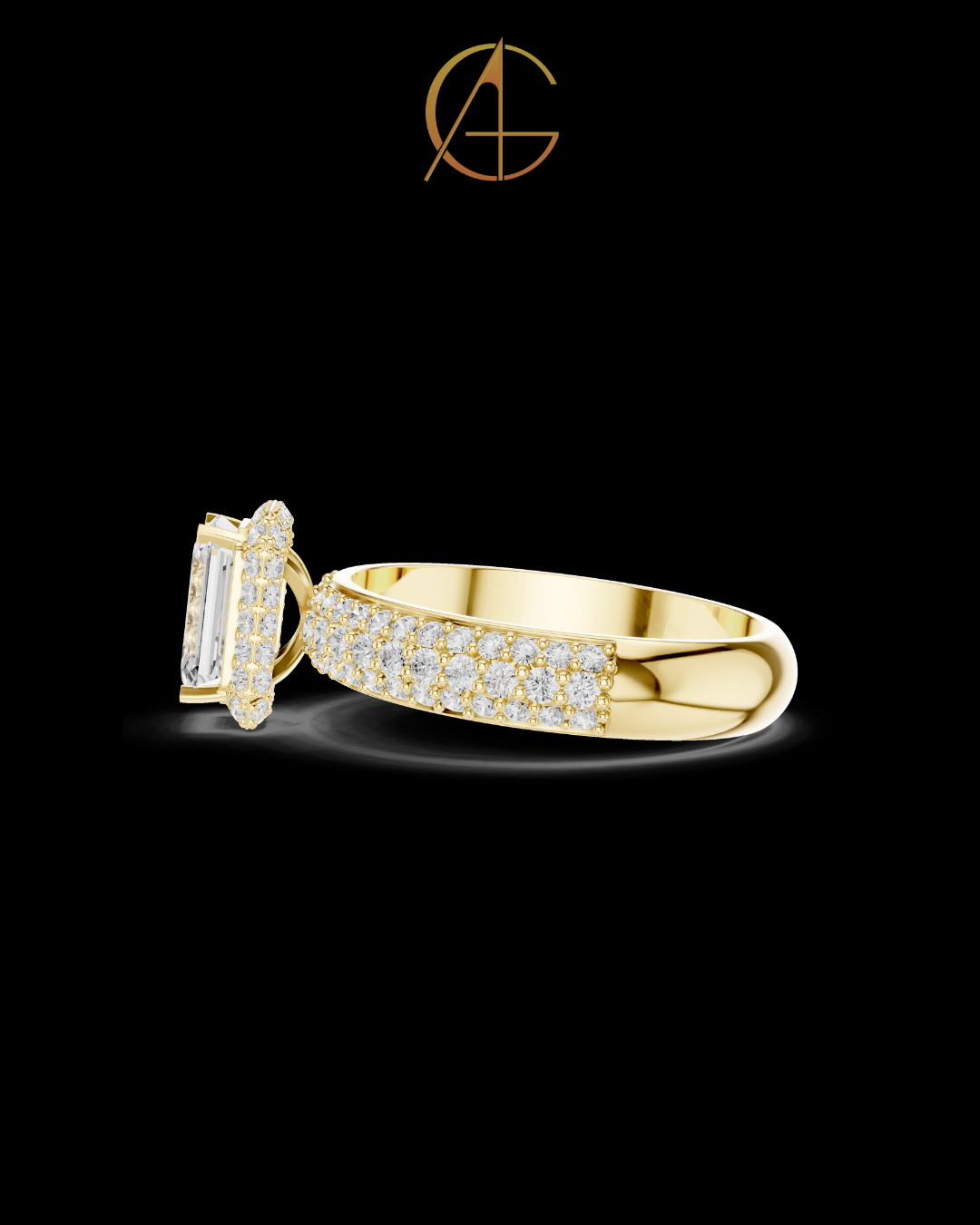 1.00 CT Desire Moissanite Emerald Cut Ring For Every Occasion