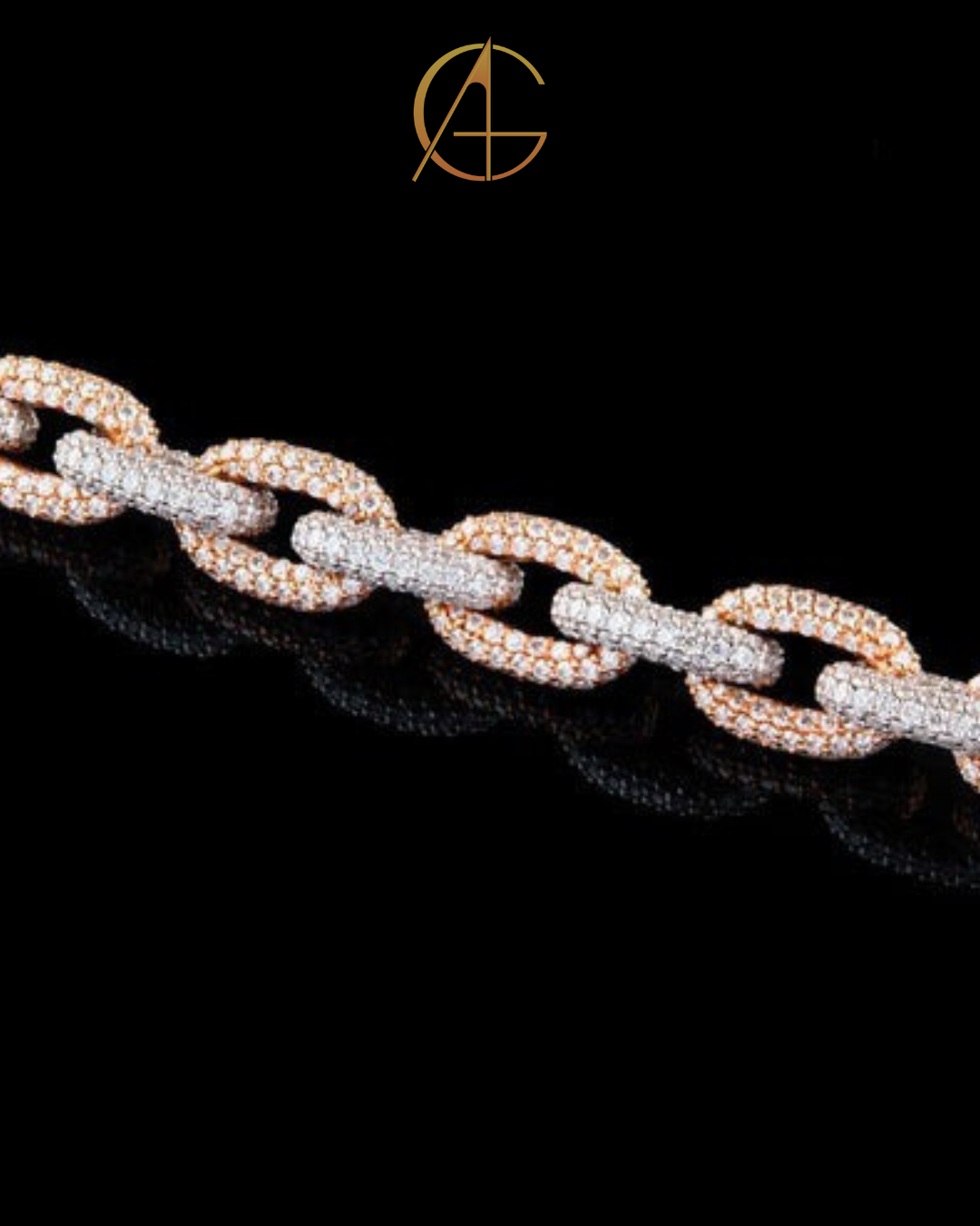 Men's Cuban Moissanite Bracelet - VVS1 Diamond Hip Hop Jewelry by Auren Gems