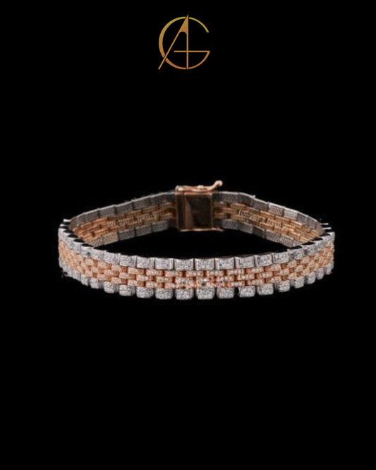 Luxury Moissanite Diamond Unisex Stylish Friendly Diamond Bracelet by Auren Gems