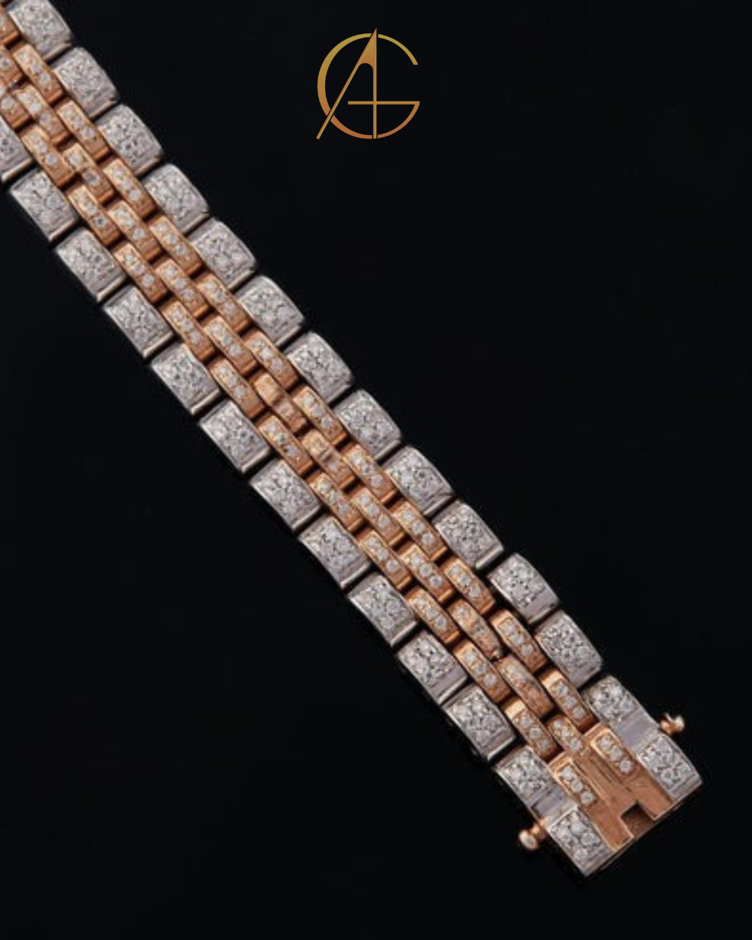 Luxury Moissanite Diamond Unisex Stylish Friendly Diamond Bracelet by Auren Gems