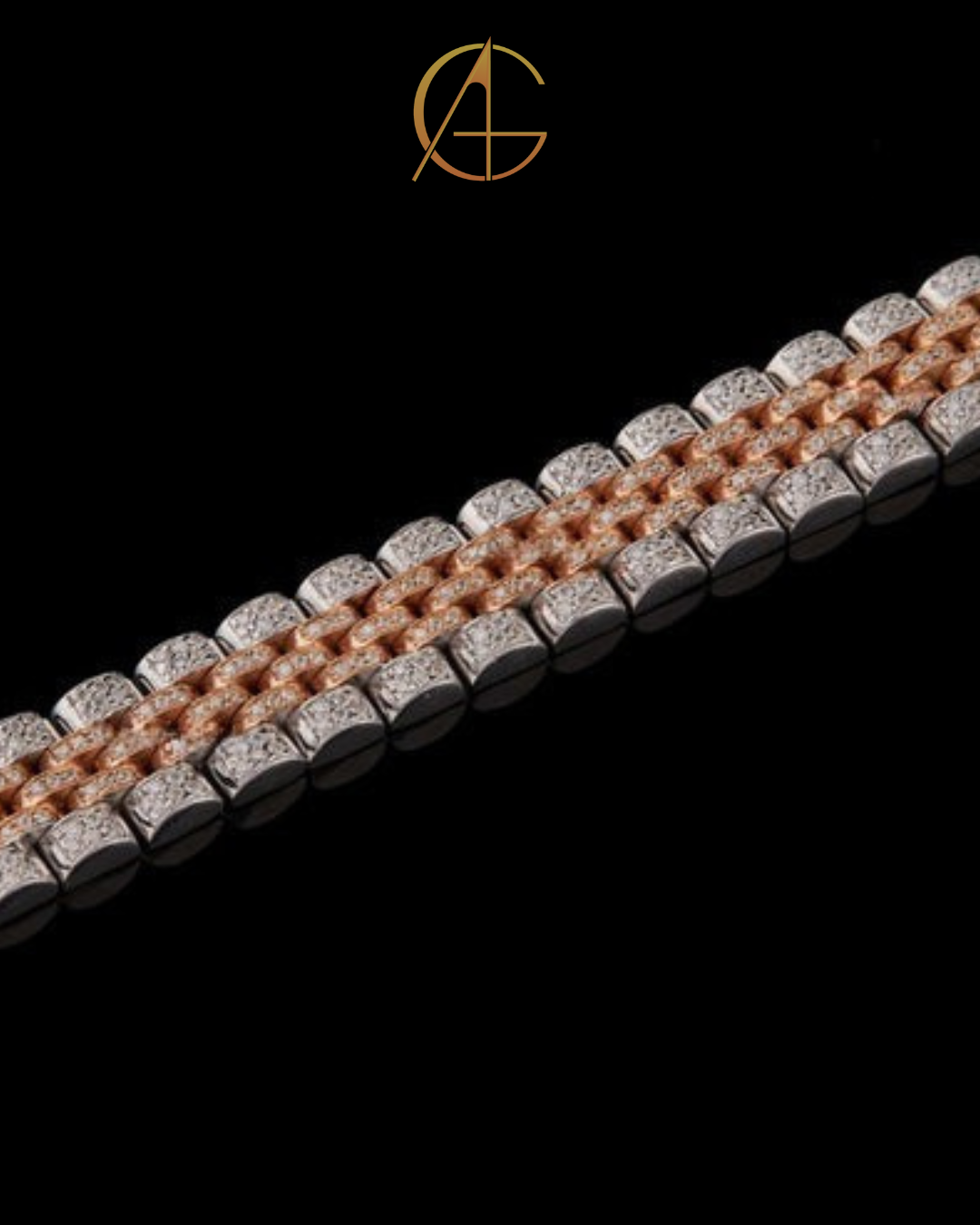 Luxury Moissanite Diamond Unisex Stylish Friendly Diamond Bracelet by Auren Gems