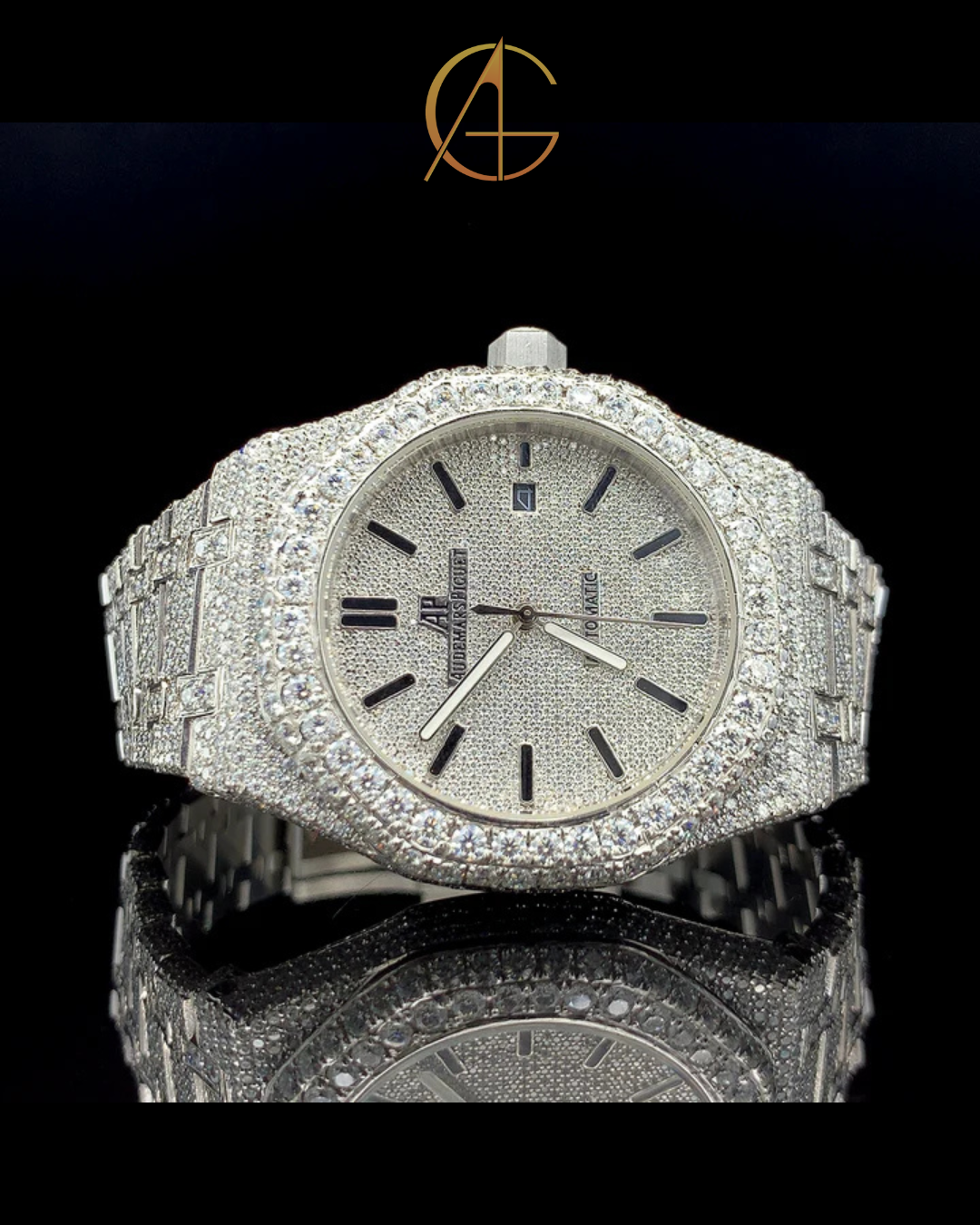 AP Silver Luxury Dial With Date Fuction Watch