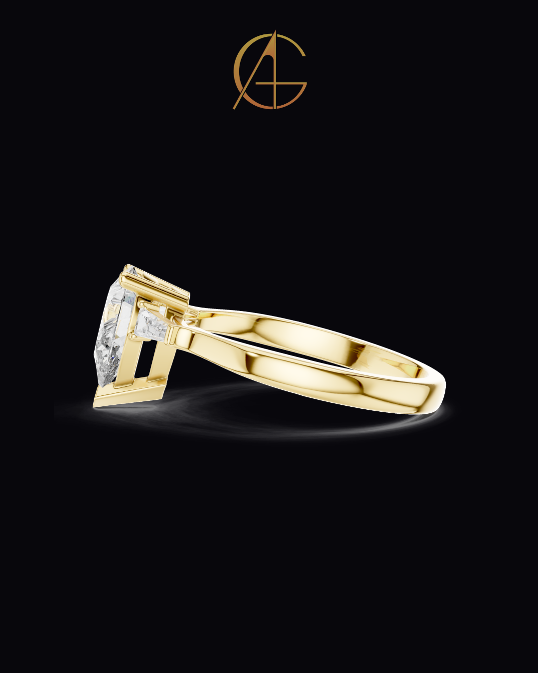 1.00 CT Elegant Moissanite Pear Cut Diamond Ring For Every Time