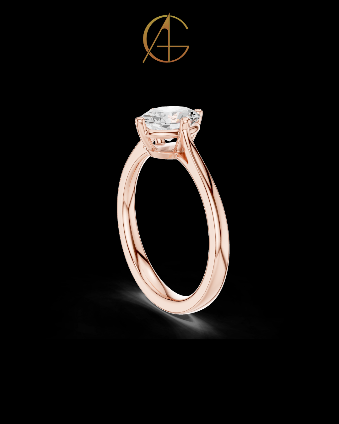1.12 TCW Sparkling Oval Radiance Moissanite Diamond Solitaire Ring Elegant Modern Minimalist Engagement Ring For Her