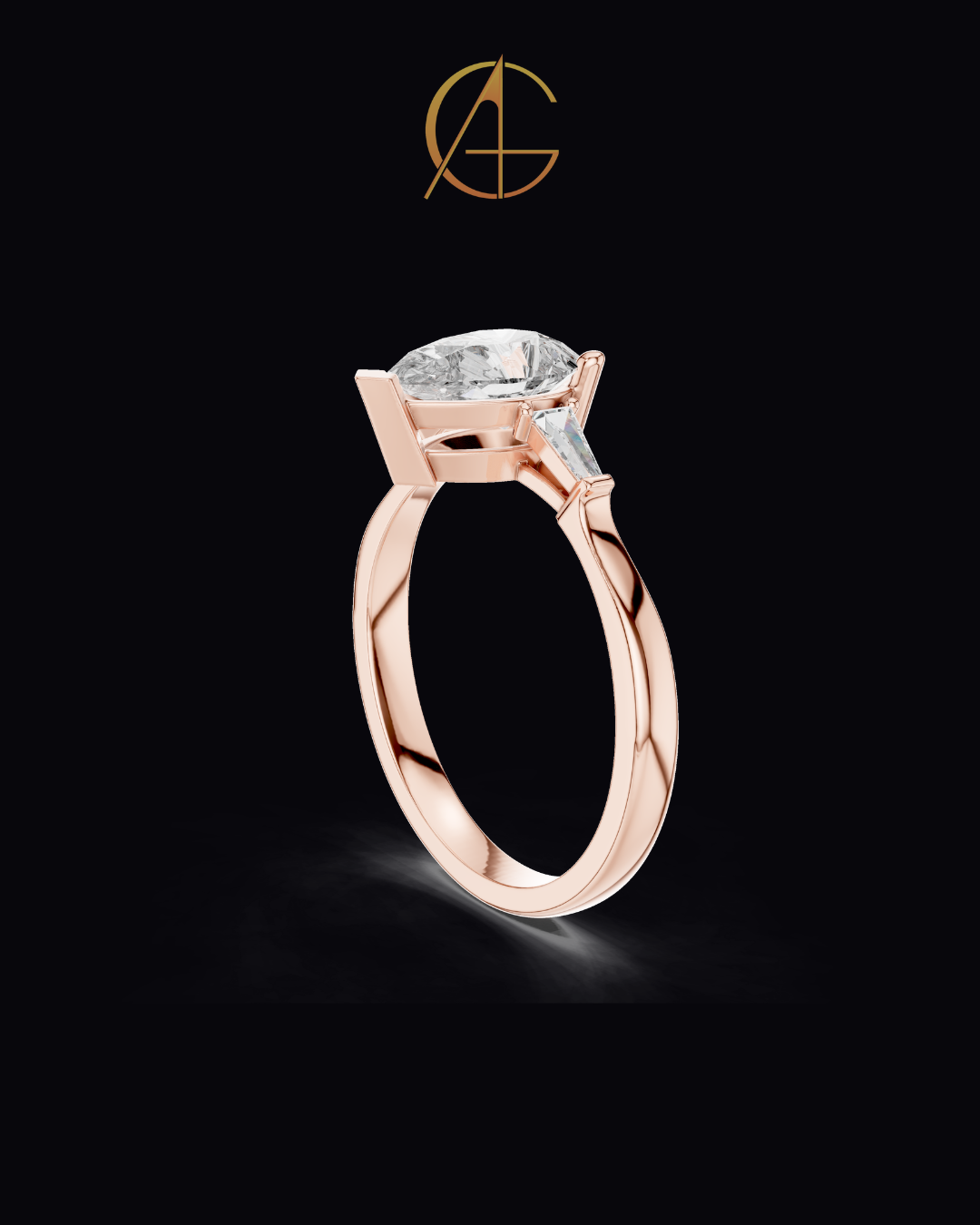 1.00 CT Elegant Moissanite Pear Cut Diamond Ring For Every Time