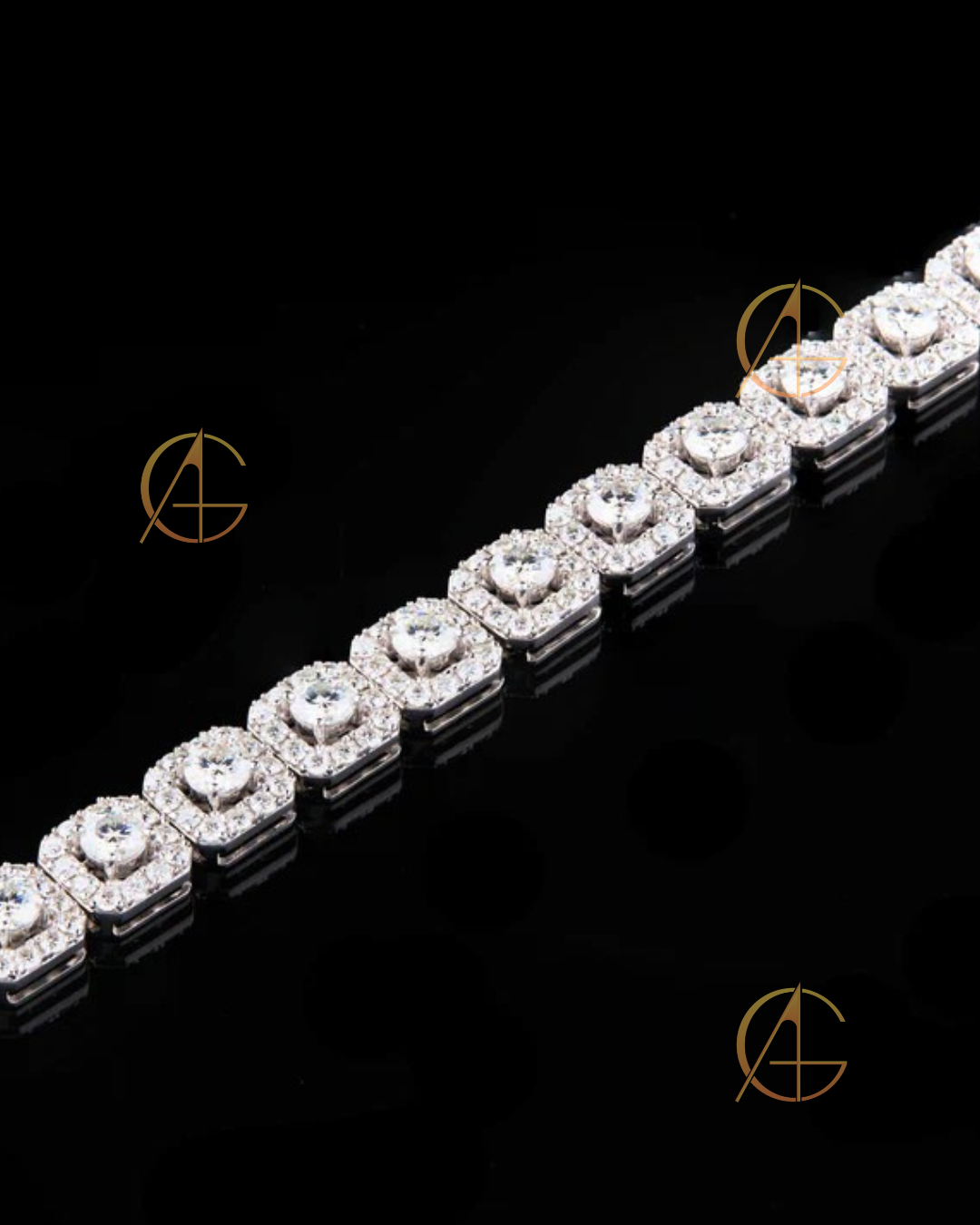 Crafted to Stun Moissanite Diamond Iced-Out Tennis Chain for Ultimate Drip By Auren