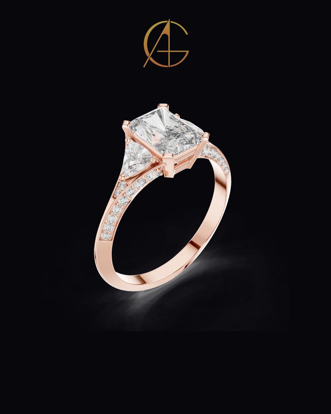 1.20 CT Excellent Moissanite Radiant Cut Diamond Ring For Anniversary Ring