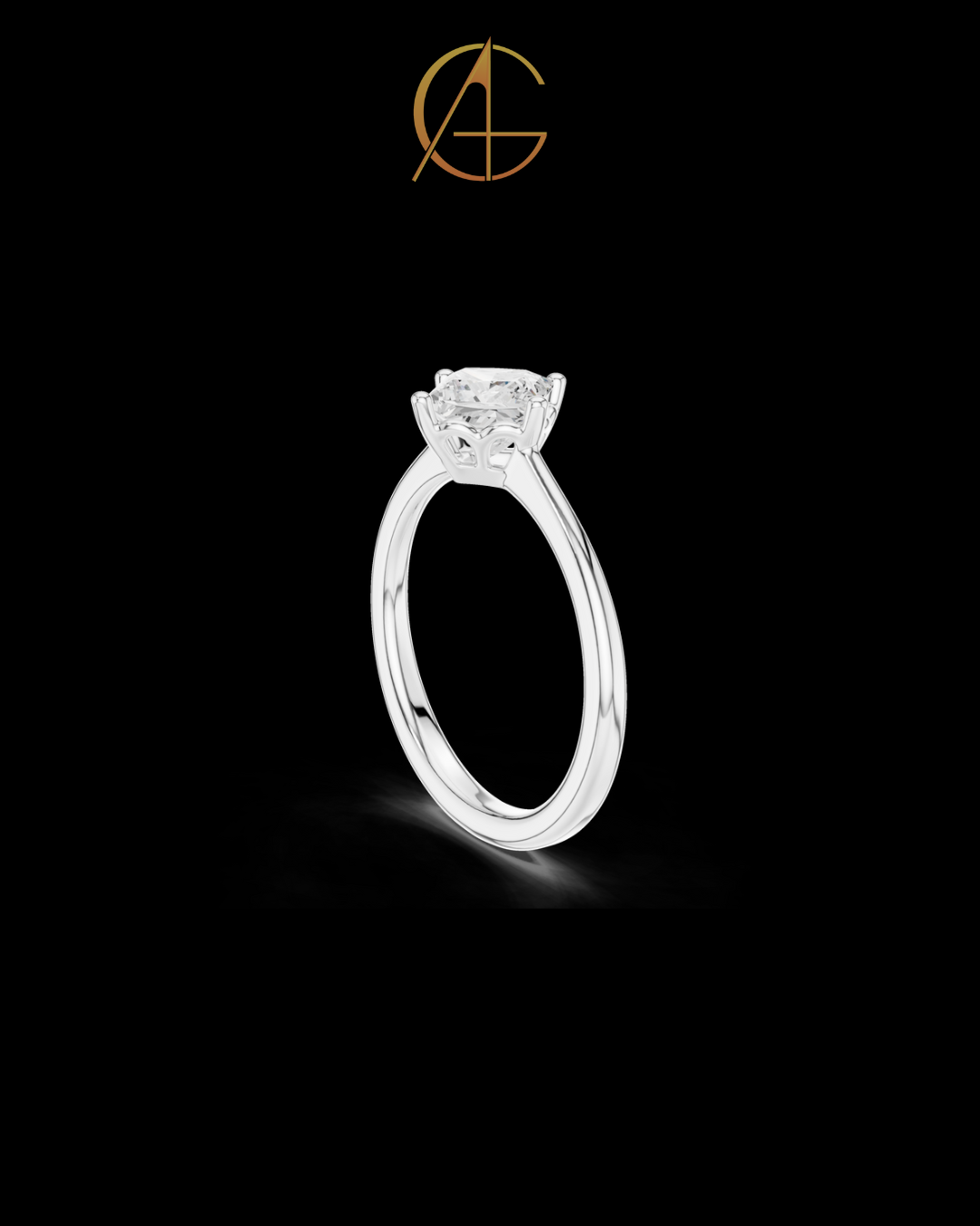 0.78 TCW Shiny Princess Cut Moissanite Diamond Solitaire Dainty Engagement Ring Unique Modern Design For Her