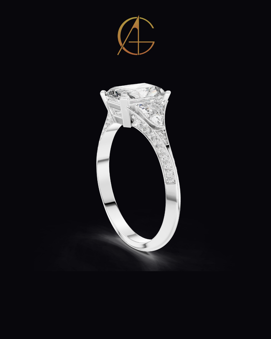 1.20 CT Excellent Moissanite Radiant Cut Diamond Ring For Anniversary Ring